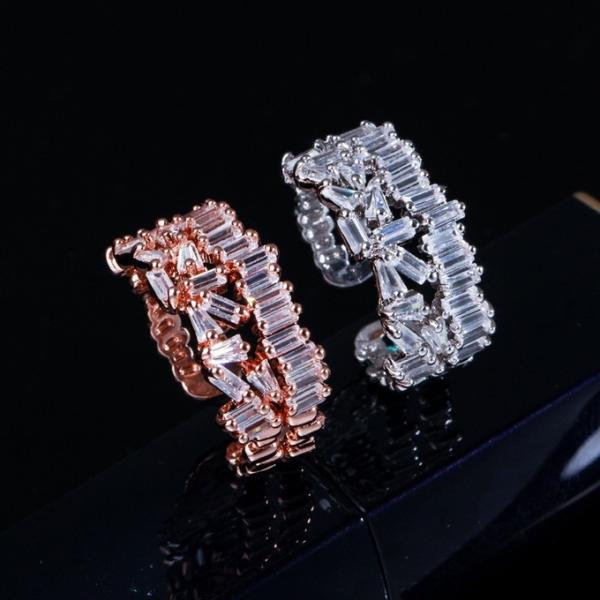 Fashion Copper Gold-Plated zircon Wedding ring women rings rainbow Adjustable Snake lion Ring Wholesale