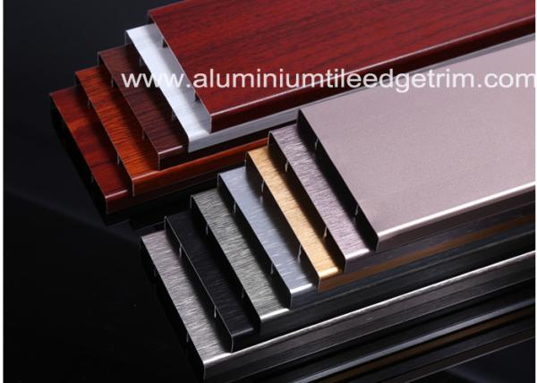 Durable Brushed Aluminium Skirting Perth / Board 60mm Height House Decoration