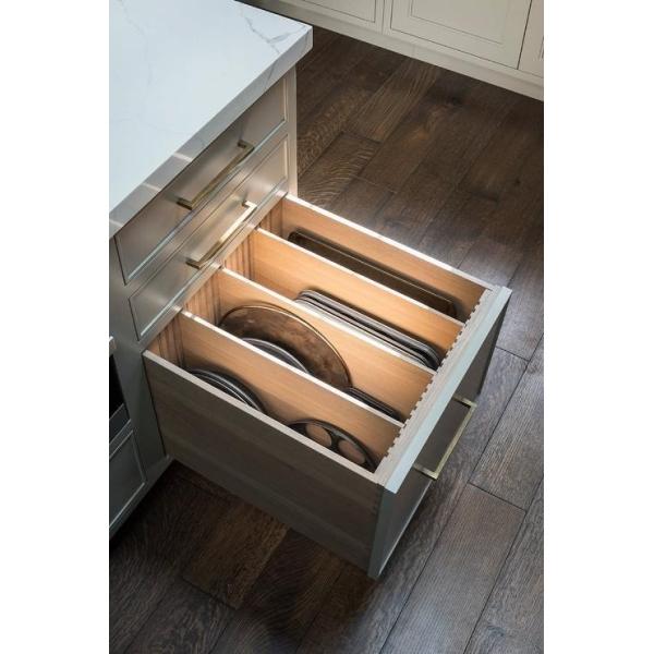 Modern Style V6 Undermount Drawer Slides Soft Close Loading Capacity 30kg for Kitchen