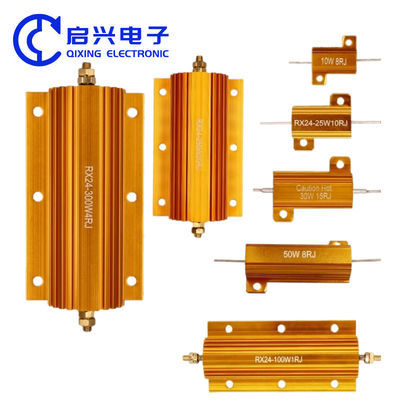 High Power Wirewound Resistor 25W Green Metal Aluminum Case LED Load Signal Resistor