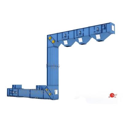 Food Feed Chain Z Type Plastic 80L Continuous Bucket Elevator