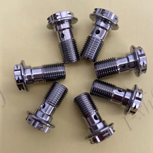 Parafusos de cabeça de flange de titânio parafusos banjo