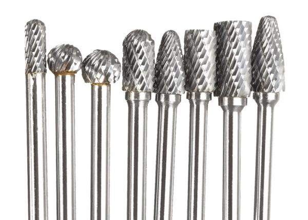 Single Cut Teeth 6mm Carbide Burr / Rough Grinding Non Ferrous Carbide Burr Set