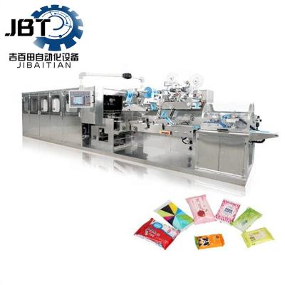 Eco-Friendly Wet Wipe Production Line Customizable Folding AC Power Supply For Single Pack Packaging