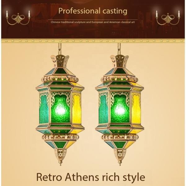 Exotic Middle Antique Copper Chandelier Copper Lantern Pendant Light
