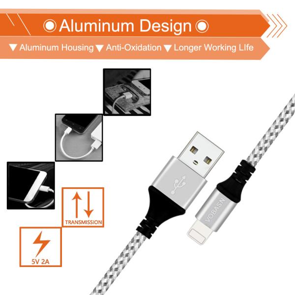 Fast Charging Braided USB Cable / Extra Long Nylon Braided Micro USB Cord