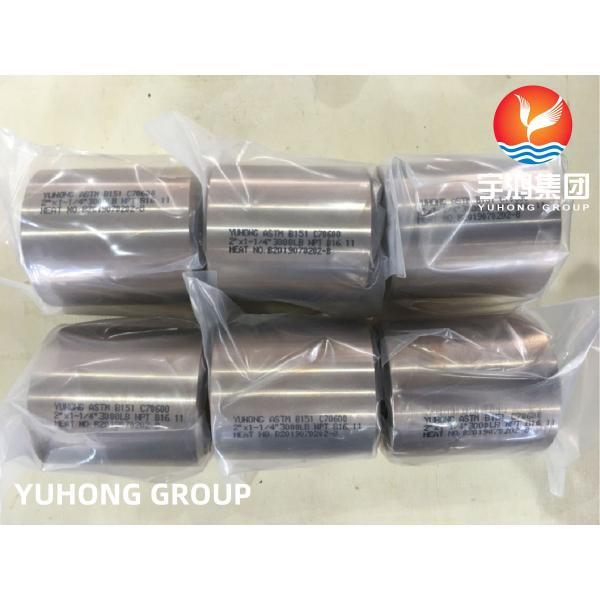 ASTM B151 C70600, 2.0872 Фитинги с нитежными никами из сплава меди и никеля NPT 3000LBS B16.11
