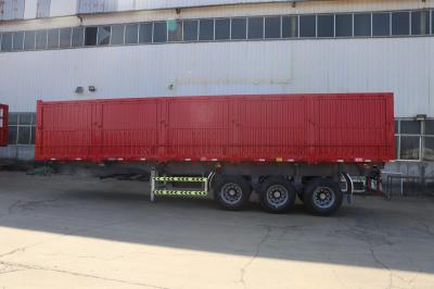 3-Axle Van Semi-Trailer With No ABS Anti-lock Braking System And Fence Full Trailer
