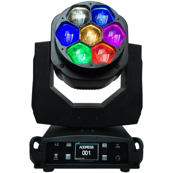 Mini Bee Eye Moving Head Stage Lights , 7x15w LED Moving Head Professional Show Lighting