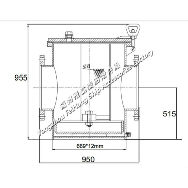 MARINE WATER FILTER-SINGLE WATER FILTER-SUCTION COARSE WATER FILTER-MARINE SEA WATER FILTER
