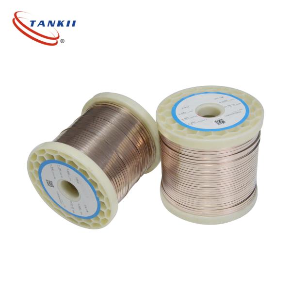 High Tensile Strength NC 6  / Alloy60/ CuNi6  Round / Ribbon Wire 0.6mm 0.2*5mm  For Heating Cables