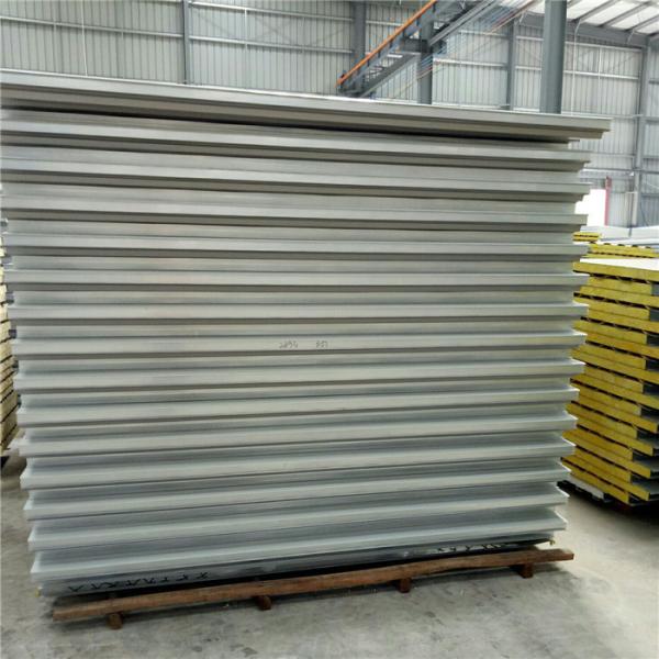fireproof ivory white glass sandwich roof panel 5000 x 960 x 50 x 0.326mm for camp