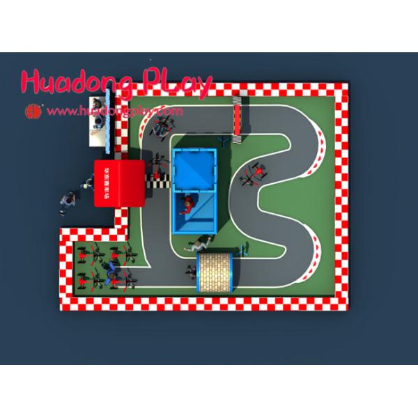 Interior Toddler Soft Play Equipment For Children'S Play Area Racing Customized