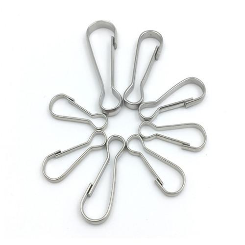Stainless Steel Rope Hardware Accessories J Hanging Hook For Lanyard Fitting