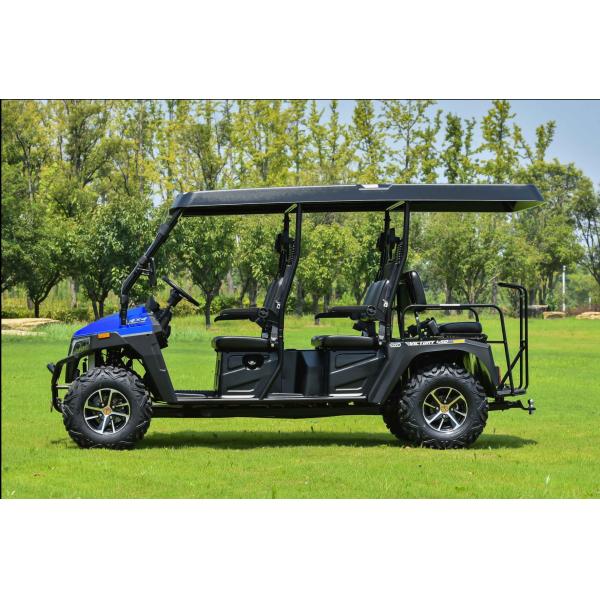 450 Max-Deluxe бензиновый гольф-коляска с 6 местами с лобовым стеклом и крышкой