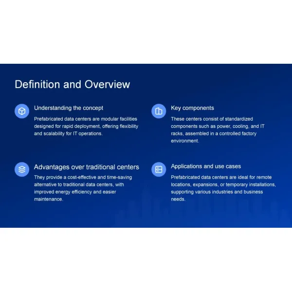 Prefabricated Data Center Introduction to Prefabricated Data Centers Modular Data Center