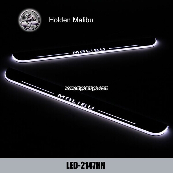 Holden Malibu Car accessory stainless steel scuff plate door sill LED light