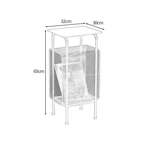 Anti Corrosion 65cm Height Metal Frame Coffee Table