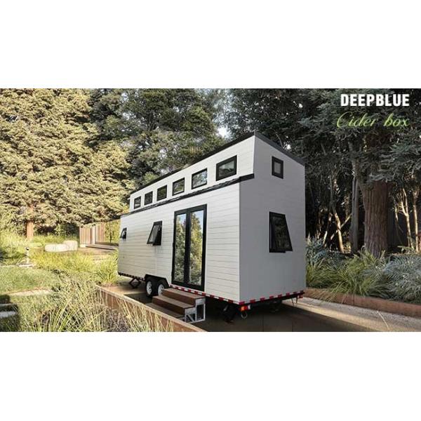 AS/NZS Casa prefabricada de acero ligero lista para el envío Casa pequeña sobre ruedas con 2 dormitorios