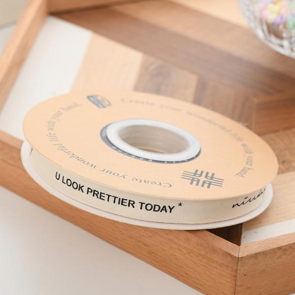 13 мм логотип хлопчатобумажная лента литературный свежий цветочный букет тортовое украшение подарочная коробка лента самодельный материал упаковка лента