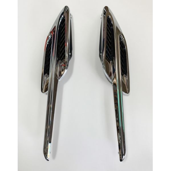 High-Qulity Car Parts Fender Grill Electroplated Plastic Chrome Fender air Vent for Bentley Continental GT GTC