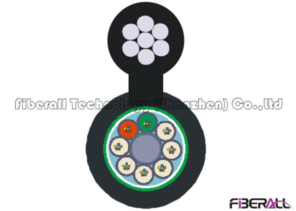 Jacketed Figure 8 Fiber Optical Cable With Self Supporting Wire Messenger
