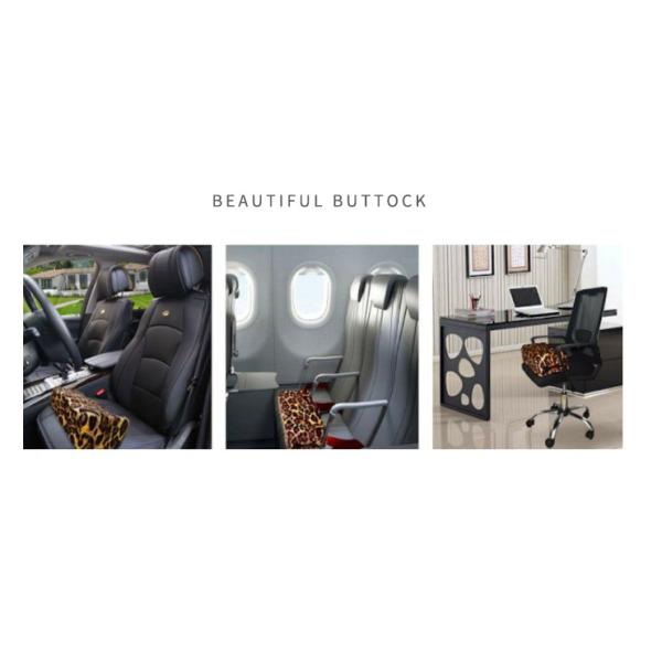 Knitted Chair Cushion with Memory Foam Post Surgery Recovery BBL Butt Shape Pillow