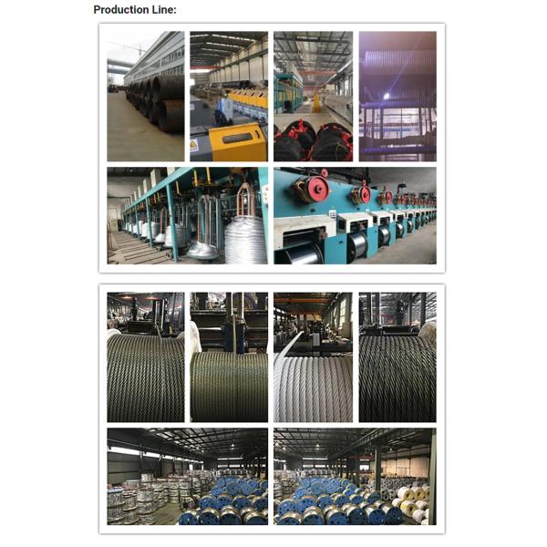 0.8-3 мм Диаметр ASTM A475 Класс А оцинкованный стальной кабель 1x7 EHS 3/16' 7/1.57 мм кабель