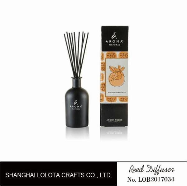 Personalised Glass Home Reed Diffuser With Golden Foil Stamping Folding Box