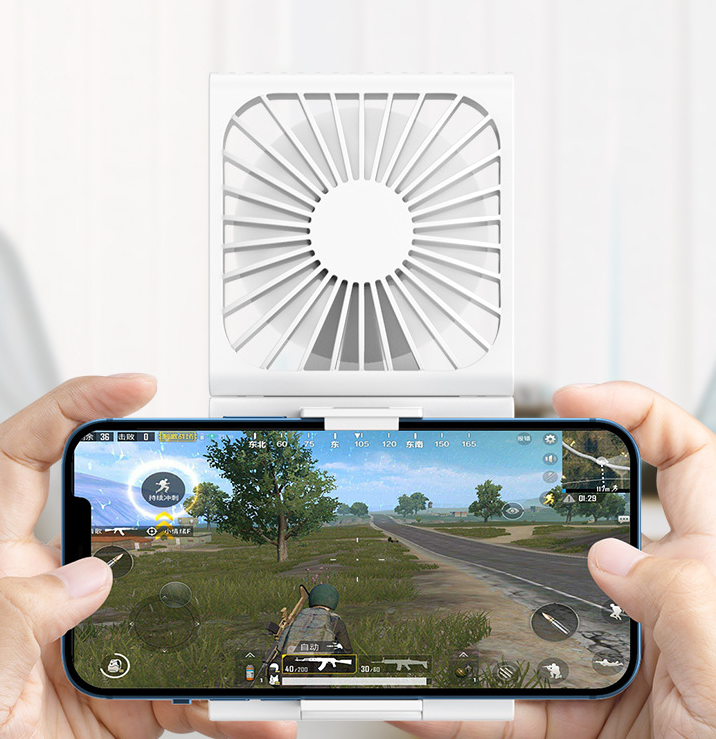 USB Rechargeable Personal Desk Phone Holder Portable Mini Fan Small Battery Operated Fan 5 in 1 As Power Bank Handheld Neck Fan
