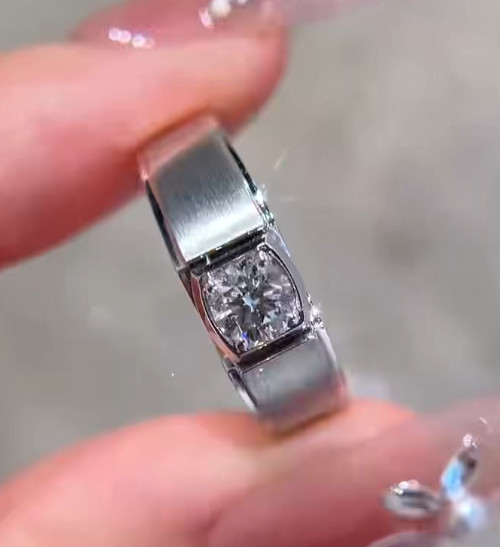 Ringe de diamants pour hommes, en laboratoire, Rings de diamants 18K, personnalisé.