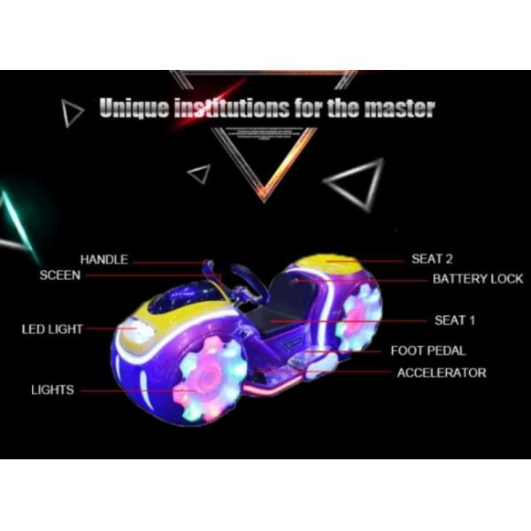 250W Kids Arcade Machine Battery Going Car Plaza Center Recharging Racing Motorcycle