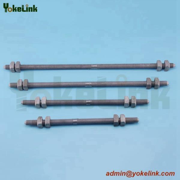Hot dip galvanized Double Arming Bolt for Pole Line Hardware