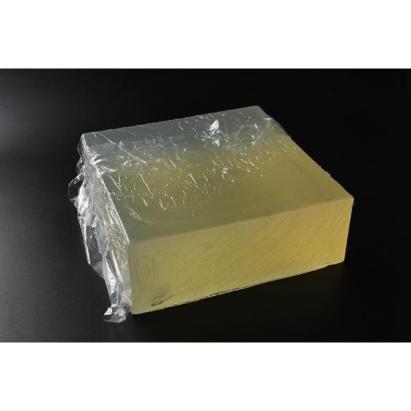 Amarillo claro en bloques adhesivo del derretimiento caliente piezosensible del pañal