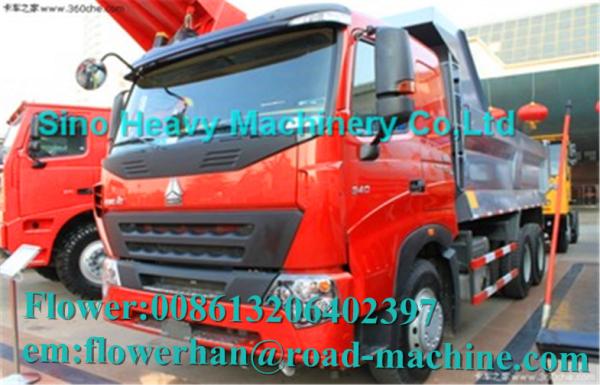 Sinotruck Howo A7 Heavy Dump Truck 6 X 4  Tipper Dumper 40 tons capacity dump truck Euro 2 Engine color green