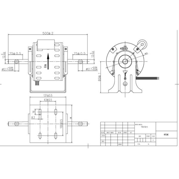Moteur de ventilateur EC 1/6HP 120W à vitesse variable - 300 ~ 1500 tr/min - - Moteur de ventilateur BLDC