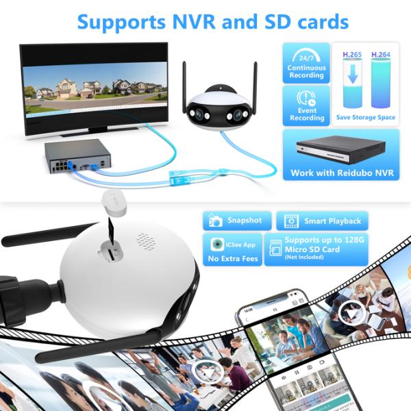 Камера слежения 2K 4MP IP66 двойного объектива IP POE на открытом воздухе водоустойчивая водоустойчивая