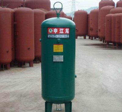 Carbon Steel Vertical Air Compressor Tank , Air Storage Tank 8 / 10 / 13 / 16 bar