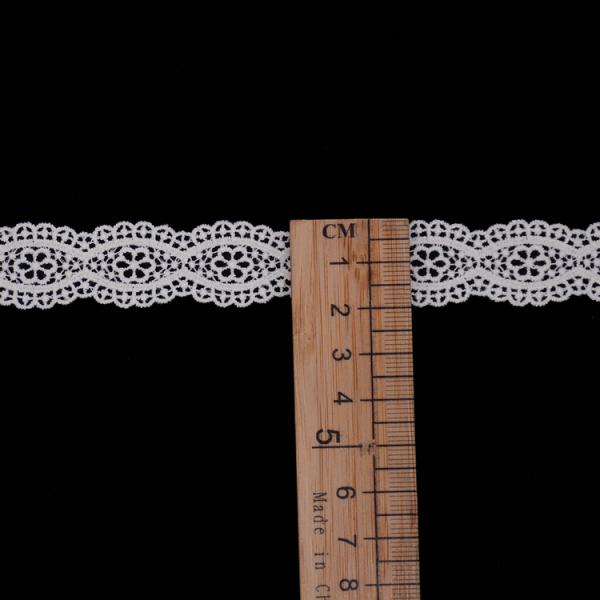 Guarnição branca do laço do poliéster de KJ20060 Cluny 2cm