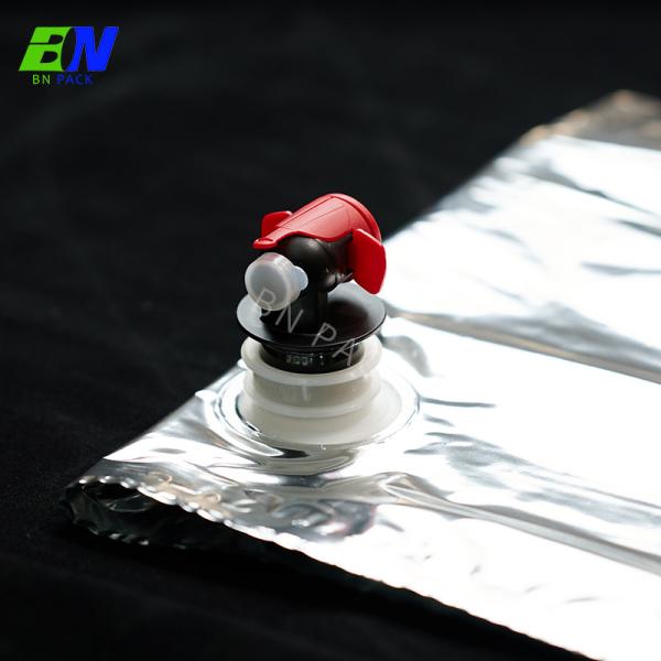 Customized Size Bag In Box Metallized Spout Pouch For Liquid Packaging With Butterfly Nozzle