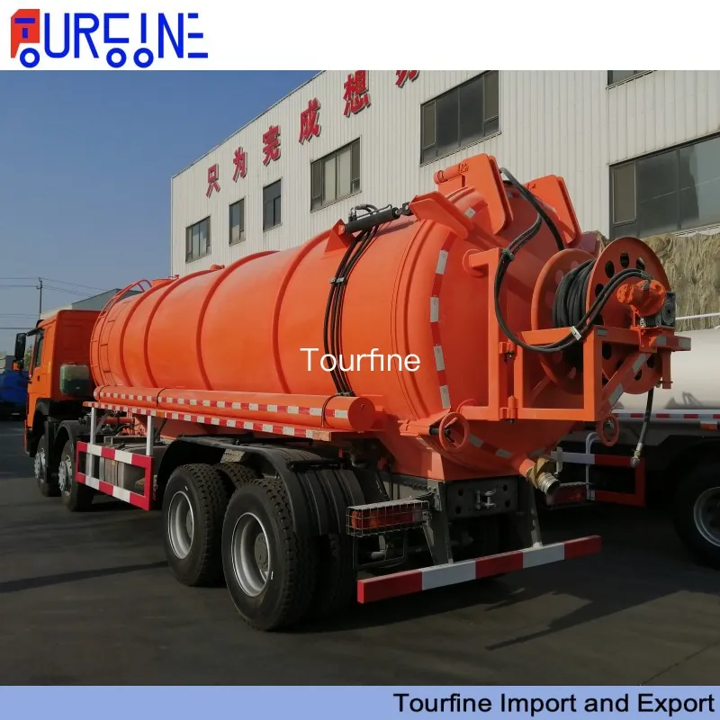 20000L Sinotruk HOWO 12 Wheel Vacuum Sewage Suction Truck for Waste Water Collection