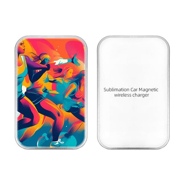 Custom Sublimation Magnetic Wireless Car Charger For IPhone