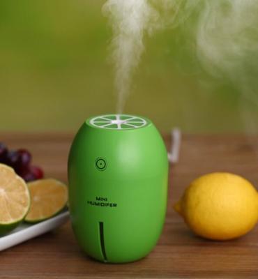 180ml USB Charge 4 Hours Auto Shut-off Car Lemon Mini Air Cool Mist Humidifier
