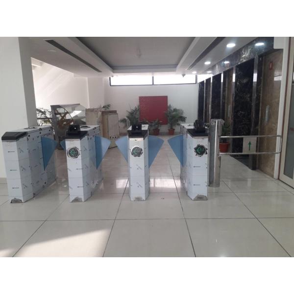 Механизм быстрого пропуска безопасности поворотного канала Флип барьерная дверь DC щетка двойного крыла