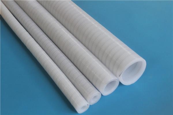 High Transparency Braid Reinforced Silicone Hose , FDA Silicone Tubing
