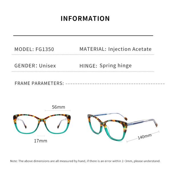 CE de luxe de Cat Eye Optical en verre de cadre d'acétate de femmes approuvé