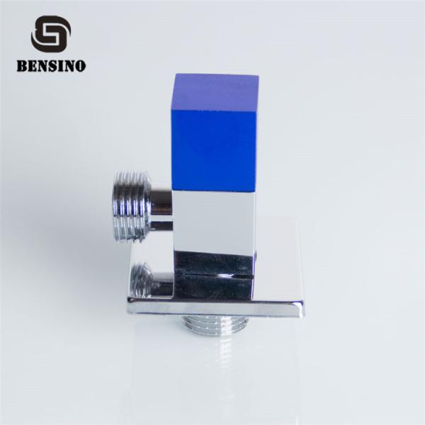Aluminum Blue Handle 140g 90D Toilet Angle Valve