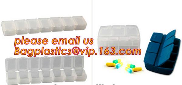 21 Case Weekly 7 Day Pill Organizer with container moisture-proof and sealed, Medicine Pill Box Holder, medicine, pill