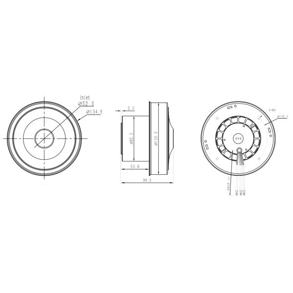 400 Вт 24 ВДС высокопоточный вентилятор вентилятор медицинского воздуха для дезинфекции распылением