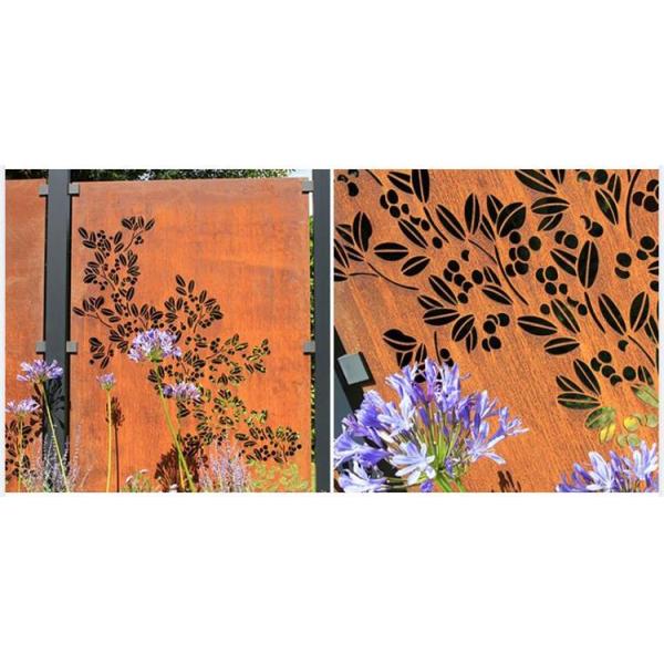 Лазер отрезал экраны уединения стали Corten дизайна смещения ограждает панели для сада